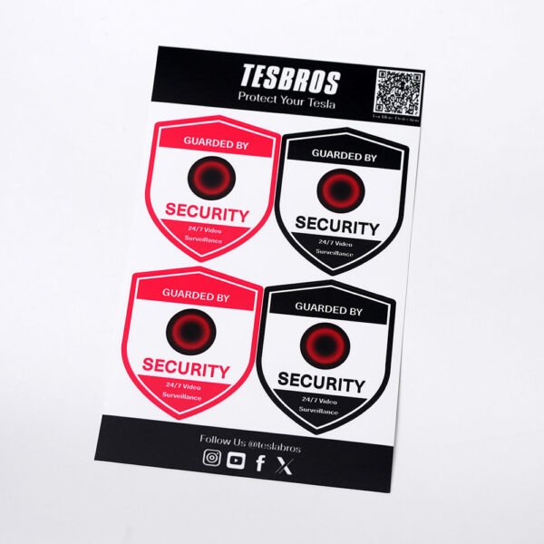 Sentry Mode Surveillance Sticker Set