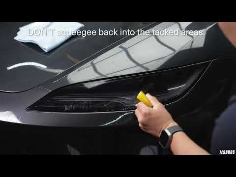 Tinted Headlight Protection - PPF for Model 3 Highland Refresh