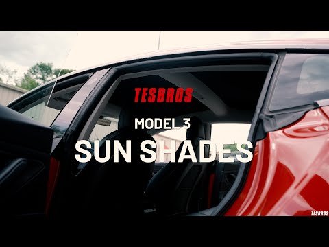 Sun Shades for Model 3 (Roof & Rear Windshield)