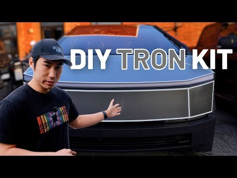 Reflective TRON-Style Wrap Kit for Tesla Cybertruck