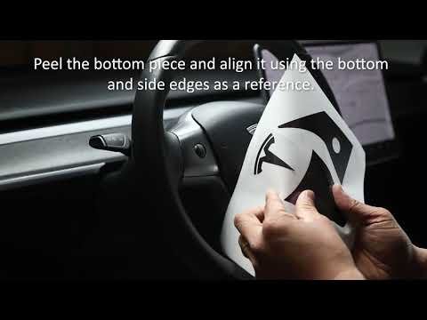 hqdefault_60619c11-652c-4474-9bd6-e1892b33e9c0.jpg Steering Wheel Wrap for Model 3 / Y