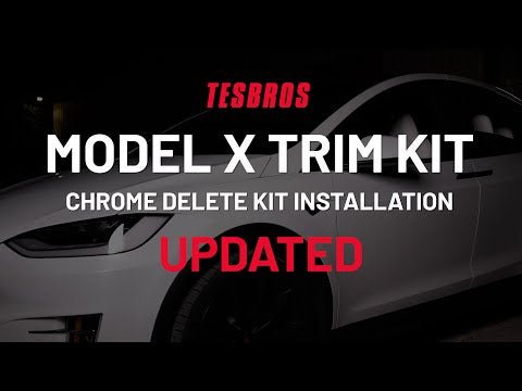 Complete Chrome Delete Kit for Model X