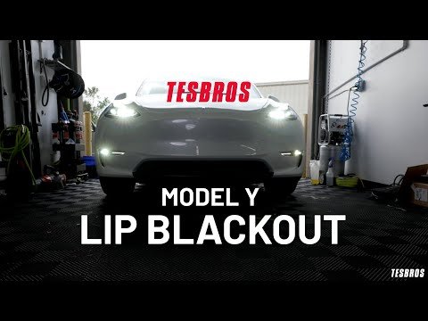 Front Bumper - Lip Blackout for Model Y