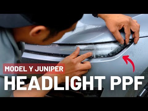 Tinted Headlight and Light Bar Protection - PPF for Model Y Juniper Refresh (2026+)