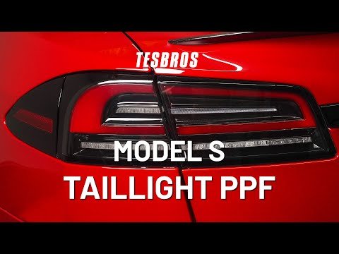 Tinted Taillight Protection - PPF for Model S
