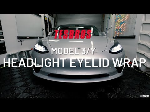 Headlight Eyelid Wrap for Model 3/Y