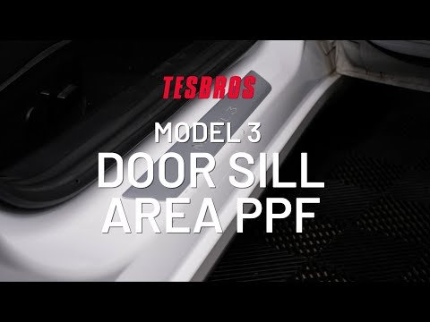 Door Sill Area Protection - PPF for Model 3